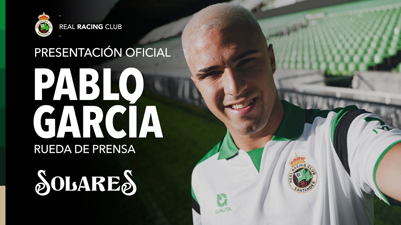 Presentación oficial de PABLO GARCÍA | RUEDA DE PRENSA | REAL RACING CLUB