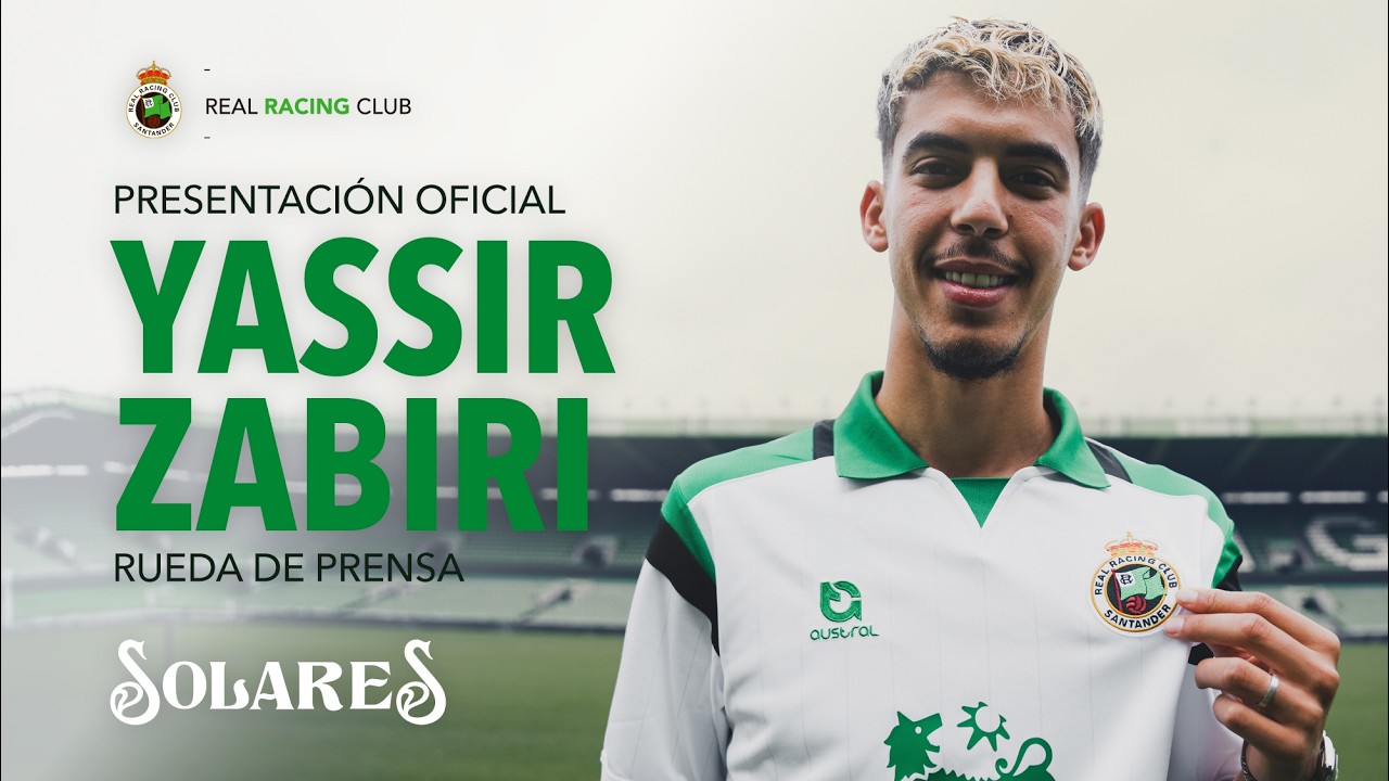Presentación oficial de YASSIR ZABIRI | RUEDA DE PRENSA | REAL RACING CLUB